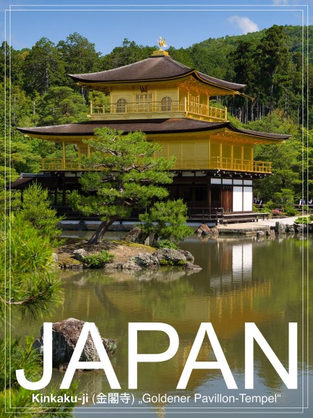 Japan - PosterArt - Kinkaku-Goldener Pavillon-Tempel